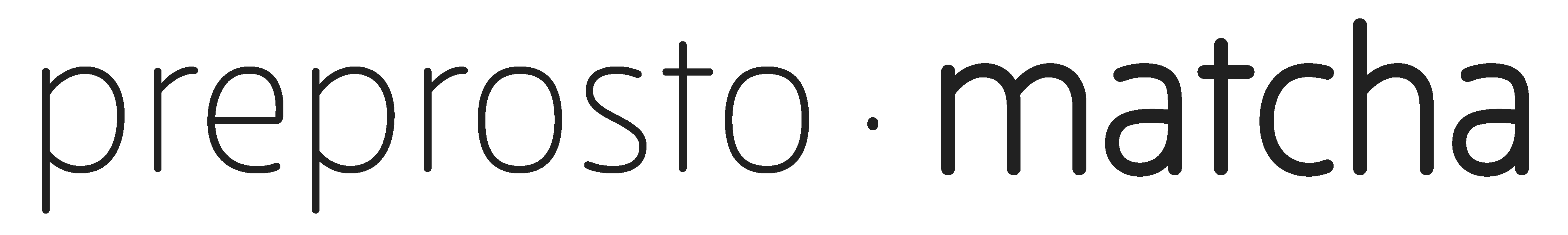 Črn logo preprosto matcha